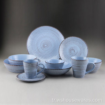 Stoneware seramik mutfak tabakları eve